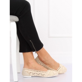 Ballerine ajurate bej 4701 Bej 2