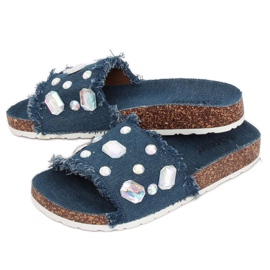 CK100 D.BLUE papuci blugi bleumarin albastru marin 2
