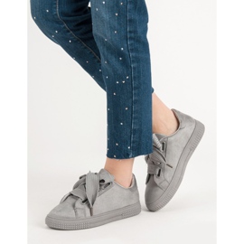 Bella Paris Pantofi sport din piele de căprioară gri 2 Bella Paris Pantofi sport din piele de căprioară gri 2