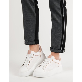 Încălțăminte sport cu sclipici alb 1 Încălțăminte sport cu sclipici alb 1