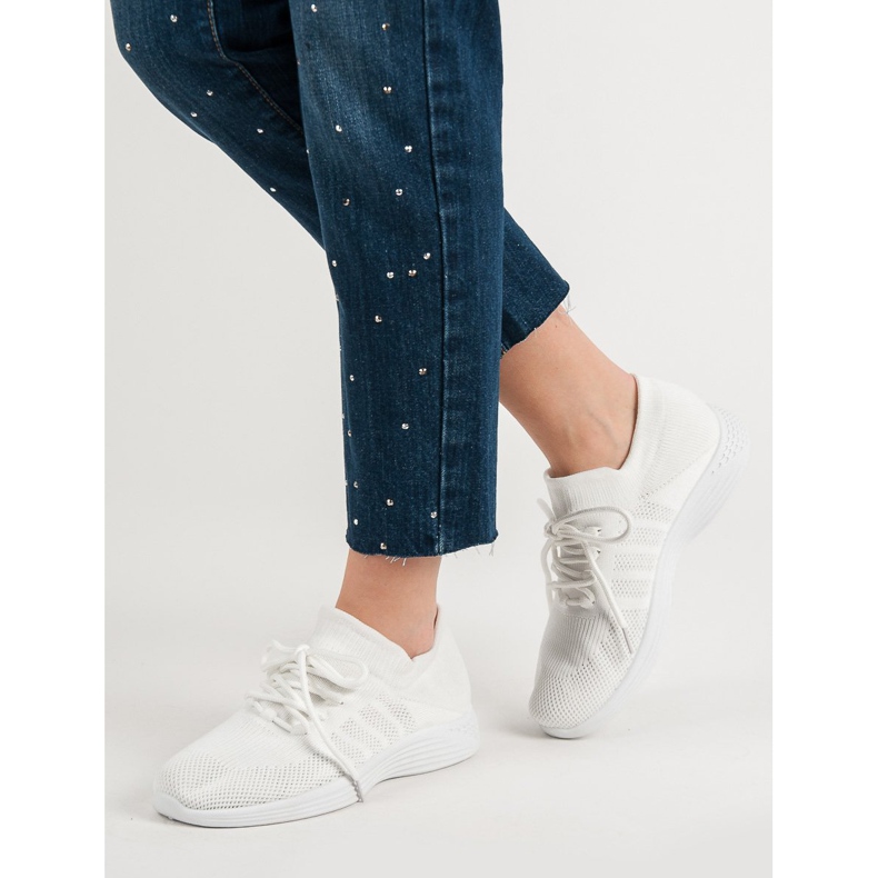 Încălțăminte de sport textilă alb 2