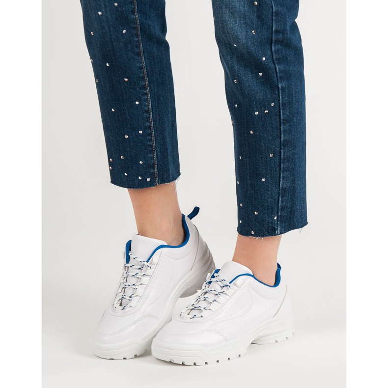 Pantofi sport pentru femei alb 2