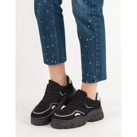 Adidași negri la modă negru 2 Adidași negri la modă negru 2