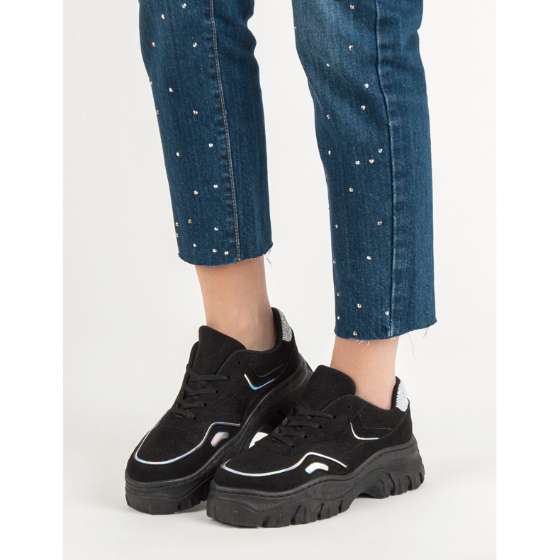 Adidași negri la modă negru 2 Adidași negri la modă negru 2