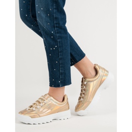 Adidași lăcuți Holo Gold de aur 2