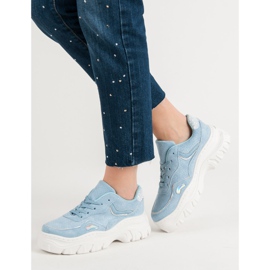 Adidași albastru la modă 3