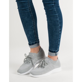 Încălțăminte de sport textilă gri 1 Încălțăminte de sport textilă gri 1