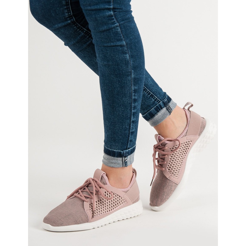 Încălțăminte textilă la modă violet 1