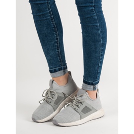 Pantofi sport de alunecare gri 1 Pantofi sport de alunecare gri 1