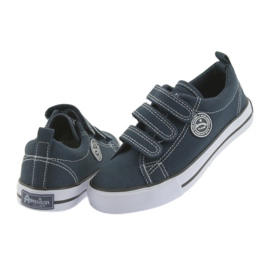 Adidași din velcro albastru marin American Club 4