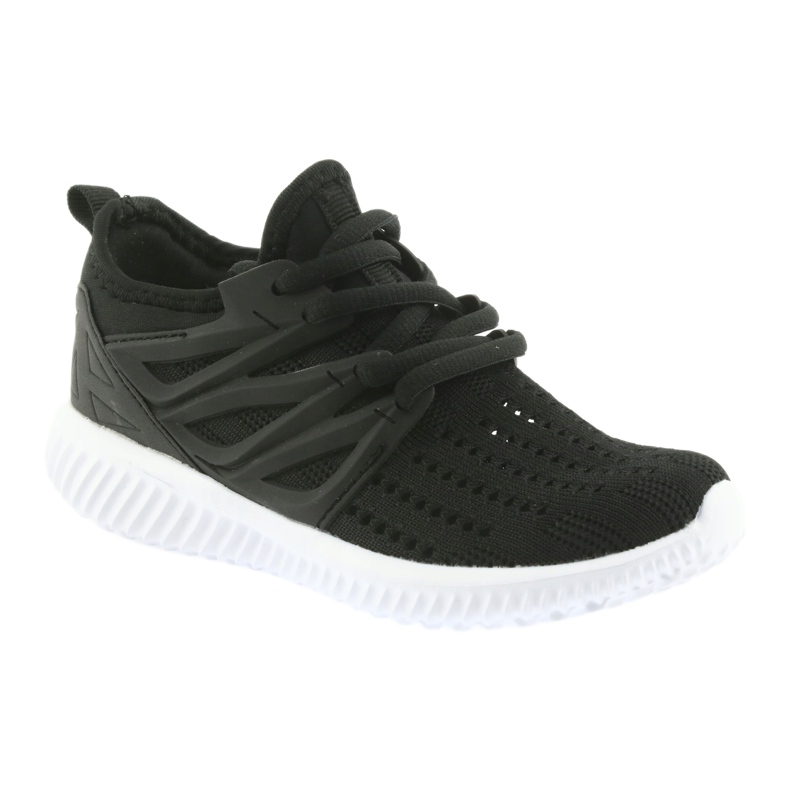 Branț din piele Bartek 55114 Pantofi sport negri negru 1 Branț din piele Bartek 55114 Pantofi sport negri negru 1