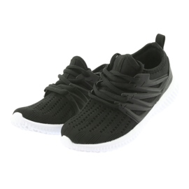 Branț din piele Bartek 58114 Pantofi sport negri alb negru 3 Branț din piele Bartek 58114 Pantofi sport negri alb negru 3