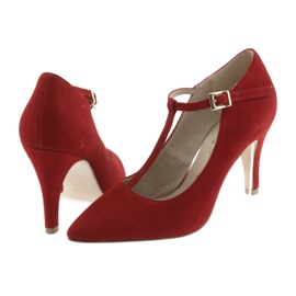 Pompă roșie pentru femei Caprice 24400 roșu 4