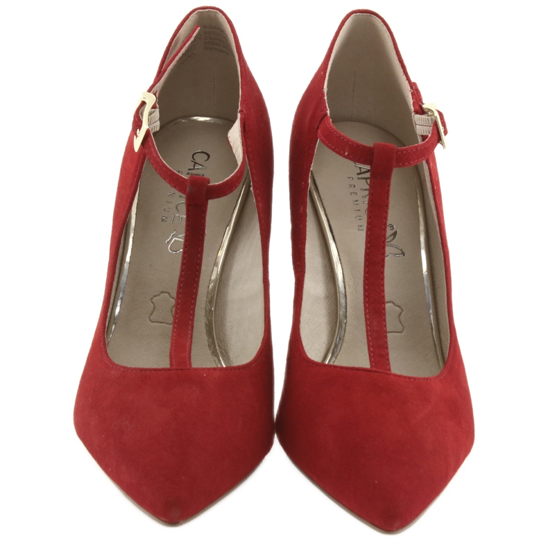 Pompă roșie pentru femei Caprice 24400 roșu 3