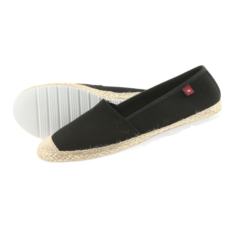 Big Star Espadrile cu balerini mari stele 274727 negru galben 5