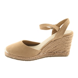 Sandale Big Star espadrile 274A169 C.beż maro 2