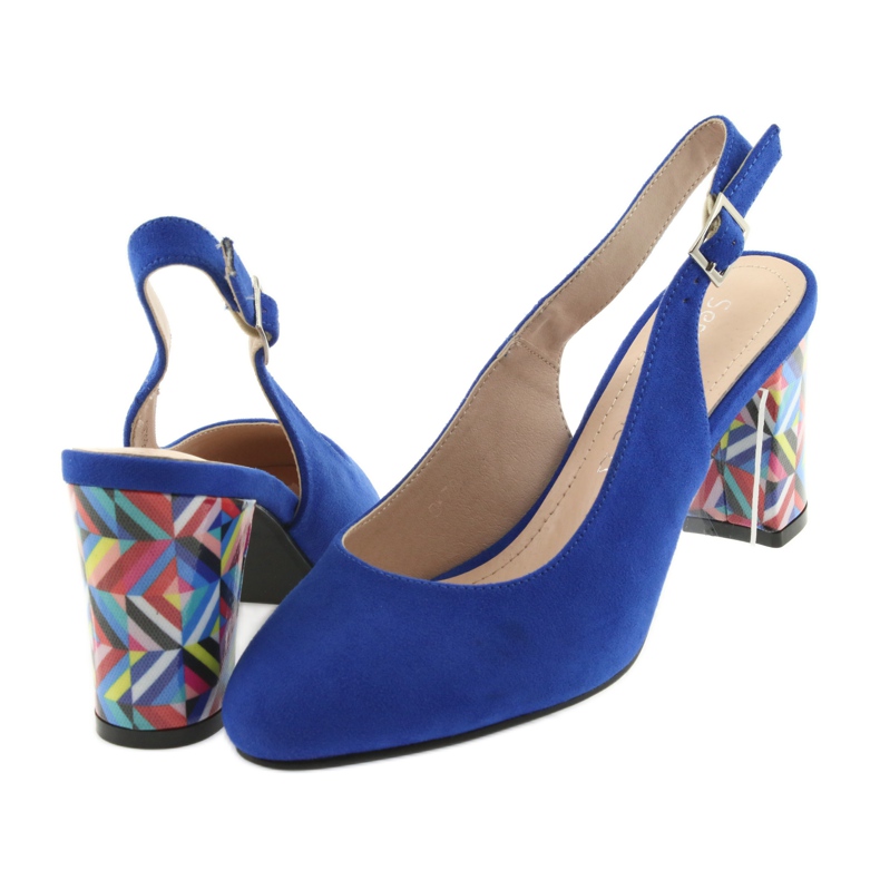 Sandale pe post Sergio Leone 788 microfon indigo albastru 4