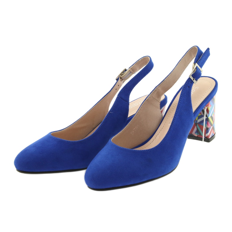 Sandale pe post Sergio Leone 788 microfon indigo albastru 3