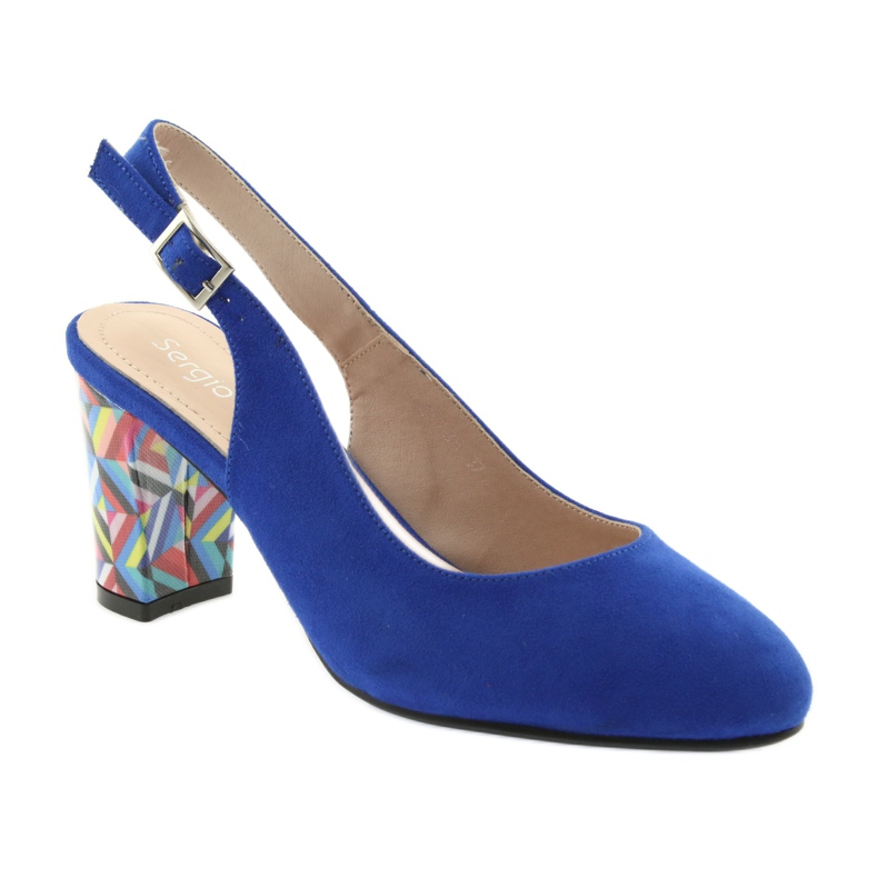 Sandale pe post Sergio Leone 788 microfon indigo albastru 1