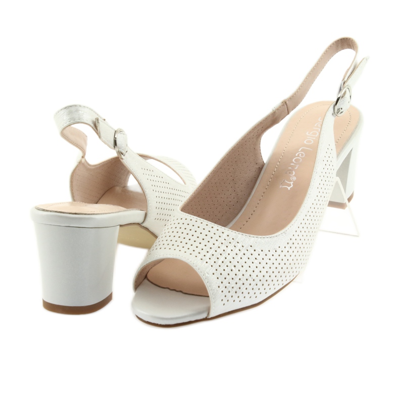 Sandale pe post de Sergio Leone 794 argintiu gri 4