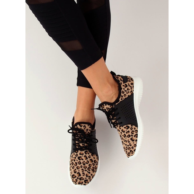 Adidași Leopard 7758-Y Leopard Print maro 2