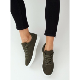 Adidași de damă verzi 7062-Y DK.GREEN verde 2