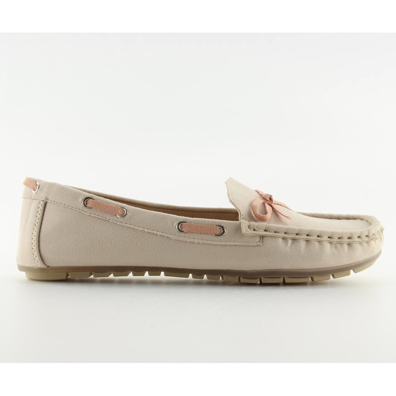 Mocasini clasice pentru femei bej 3145 Beige II-GAT 2