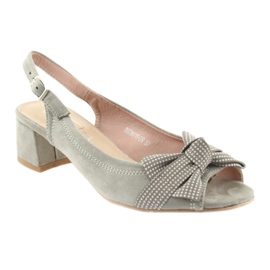 Sandale arc Filippo 788 gri / puncte 1
