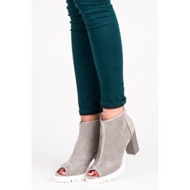 Vices Cizme Openwork Toe Open gri 1