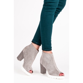 Vices Cizme Openwork Toe Open gri 5