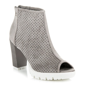 Vices Cizme Openwork Toe Open gri 2