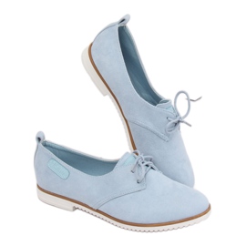 Albastru Mocasini albastru pentru femei 6907-BL Albastru 3