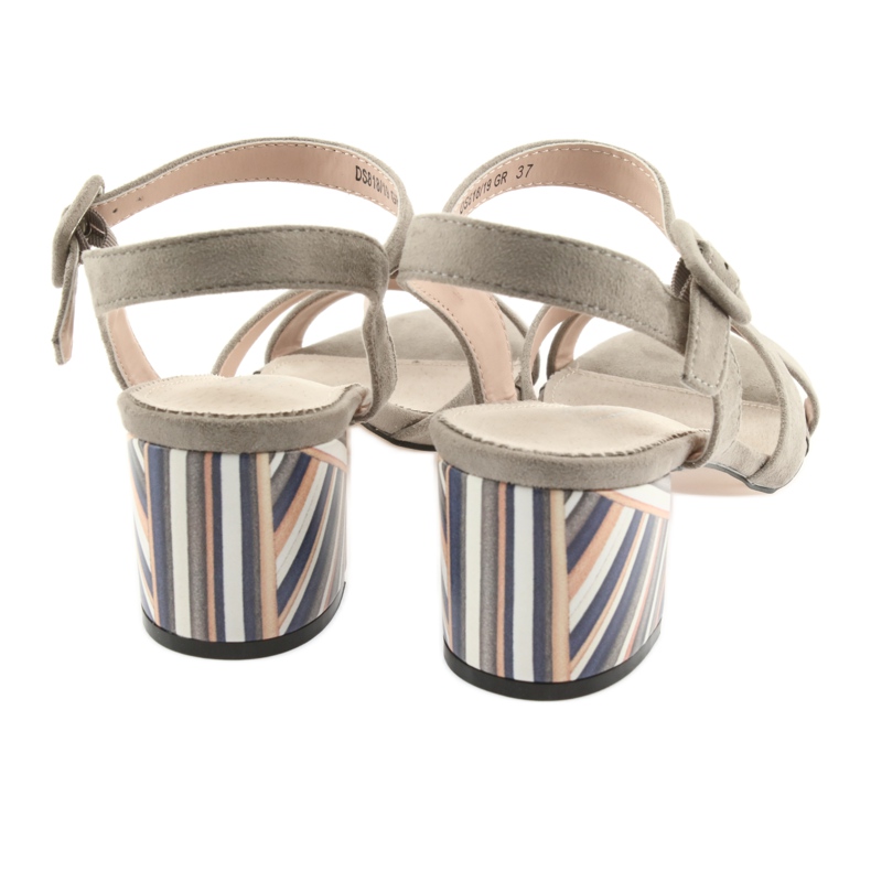 Sandal decorativ toc Filippo 818 bej 6