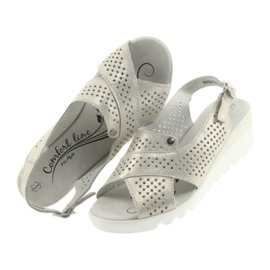 Sandale aurii pentru femei pe pană Filippo 729 de aur 4