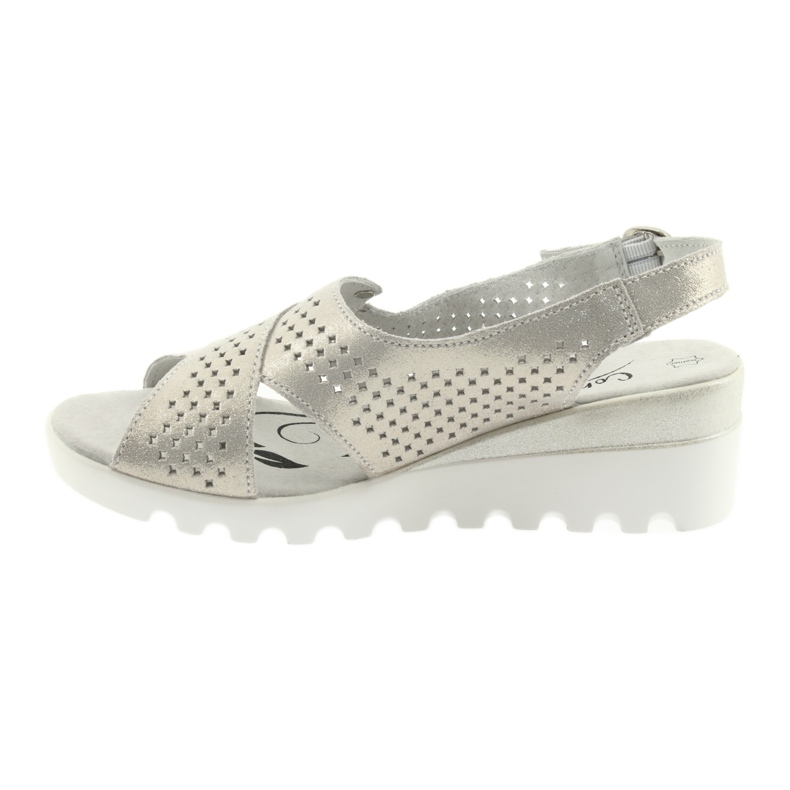 Sandale aurii pentru femei pe pană Filippo 729 de aur 1