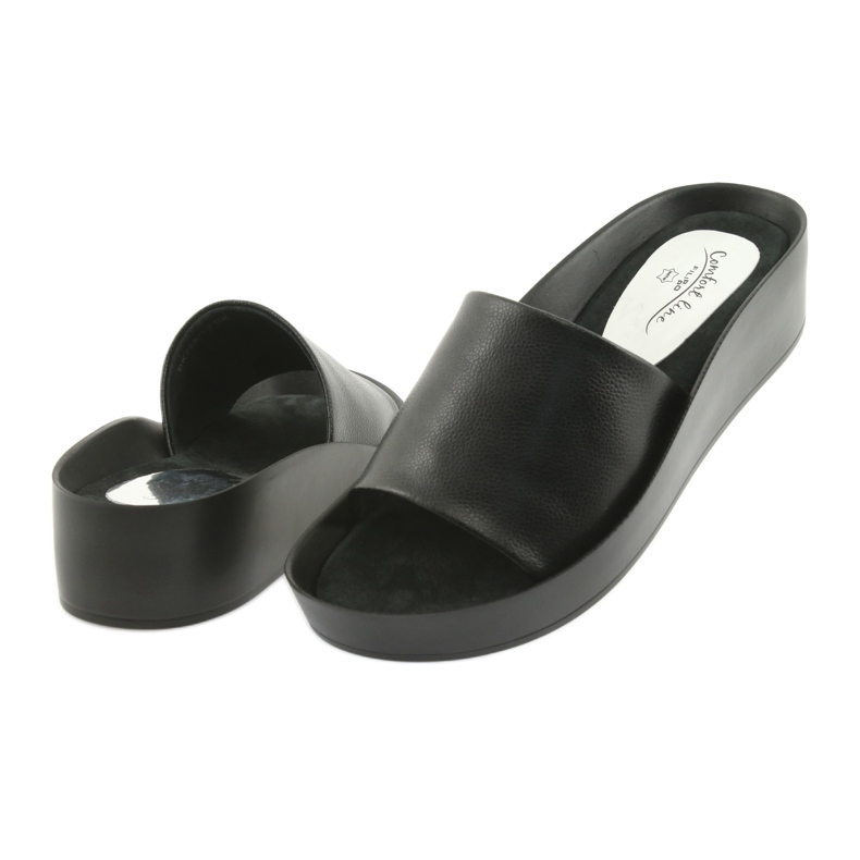 Papuci cu profil negru Filippo 768 4