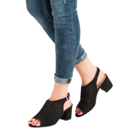 Sandale închise casual negru 1