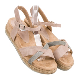 Kylie Sandale espadrile roz 2