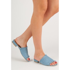 Small Swan Papuci Denim albastru 1