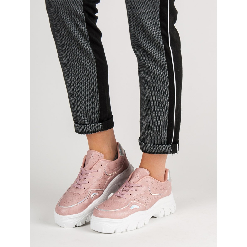 Tenisi roz cu efect Holo 2