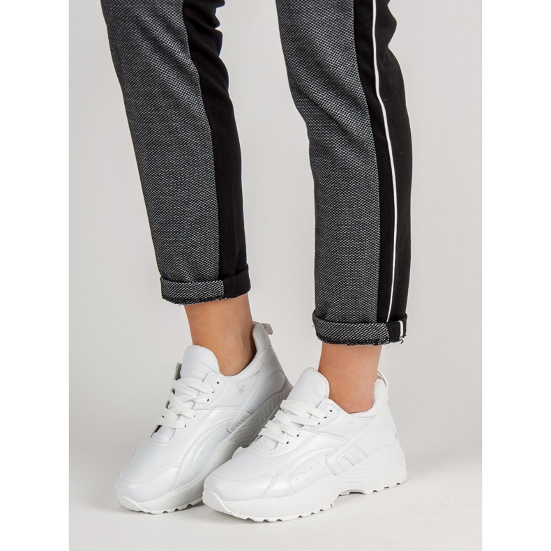 Adidași adezivi alb 1