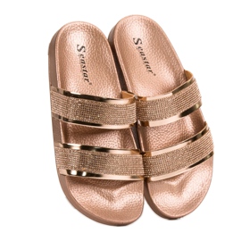 Seastar Papuci Aurii Cu Cristale de aur 1