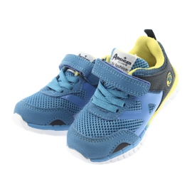 Pantofi sport Blue American Club ES35 albastru galben albastru marin 9