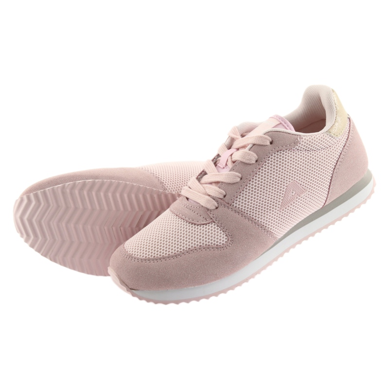 Pantofi sport Lt.pink American Club FH10 galben roz 5