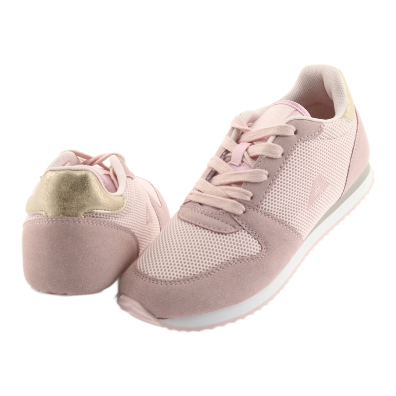 Pantofi sport Lt.pink American Club FH10 galben roz 4