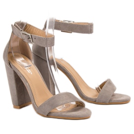 SHELOVET Sandale clasice pe un bar gri 1