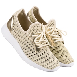 SHELOVET Pantofi sport cu plasă galben 2 SHELOVET Pantofi sport cu plasă galben 2