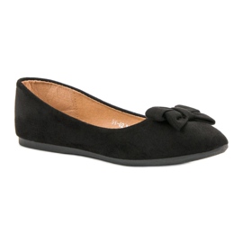 Ch. Creation Suede Ballerina In Spitz negru 4