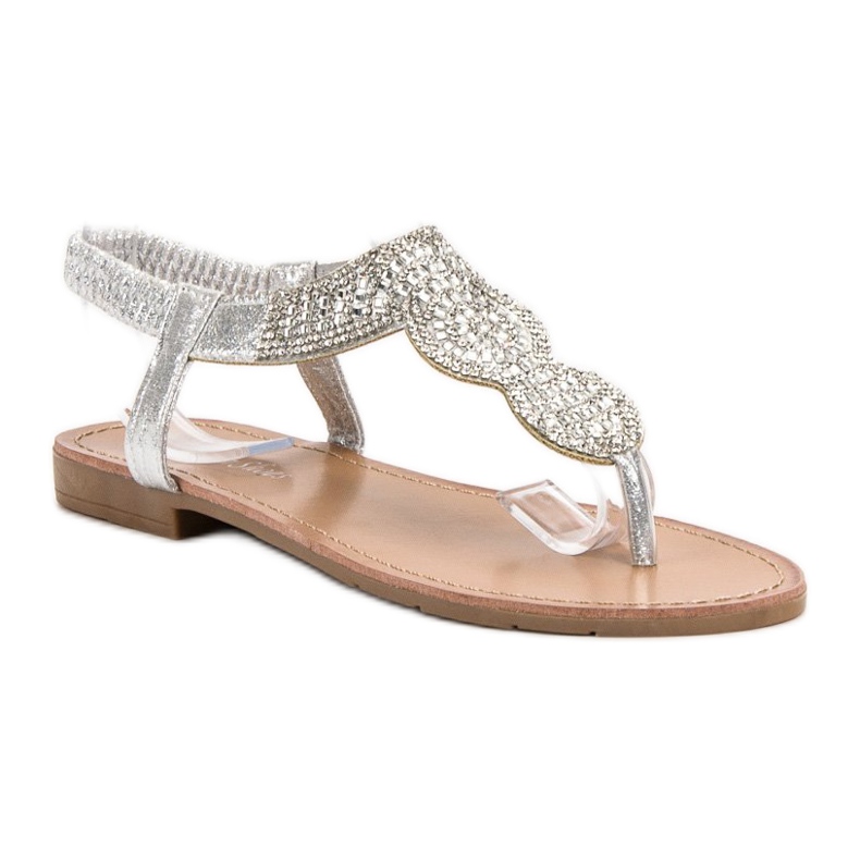SHELOVET Sandale japoneze slip-on gri 1 SHELOVET Sandale japoneze slip-on gri 1