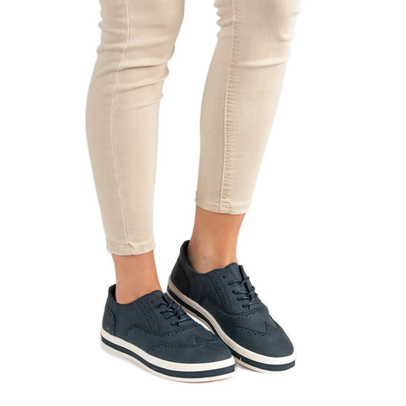 SHELOVET Pantofi bleumarin albastru 2